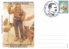 CARSTEN BORCHGREVINK, WITH HIS DOGS, 2009, SPECIAL CARD, OBLITERATION CONCORDANTE, ROMANIA - Explorers