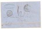Lettre - MARTINIQUE - ST PIERRE - Càd Fleuron - PORT DU Taxée - 1863 - Lettres & Documents