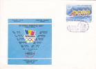 OLYMPIC GAMES, MEDALS, CANOE, 1984, SPECIAL COVER, OBLITERATION CONCORDANTE, STAMPS CONCORDANTE, ROMANIA - Ete 1984: Los Angeles