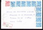 Recommandé De Statte-Huy 1985 Vers Liège - Cartes Postales 1951-..