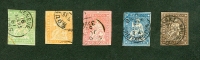 Timbres Suisses N° 26 à 30 - Used Stamps