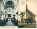 BELGIQUE: GEMBLOUX:(Namur):2 Cartes:1:Villa Mélotte.1912.2:Intérieur De L´église.1913. - Gembloux