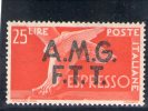 A.M.G. F.T.T. 1947-8 ESPRESSO ** - Eilsendung (Eilpost)