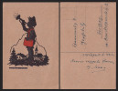 SILHOUETTE ARTISTIC OLD POSTCARD VERY RARE !  - D20002 - Silhouettes