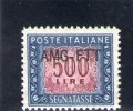 A.M.G. F.T.T. 1949-54 SEGNATASSE ** - Portomarken