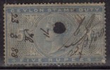 Ceylon Used Fiscal / Revenue, 5r Stamp Duty - Ceylon (...-1947)