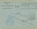 Carta Barcelona 1927. Franquicia Jefatura De Policia - Lettres & Documents