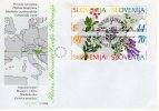 SLOVENIA 1994 Native Flora On FDC  Michel 82-85 - Eslovenia