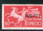 A.M.G. F.T.T. 1947-8 ESPRESSO * - Express Mail