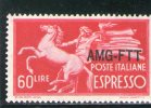 A.M.G. F.T.T. 1947-8 ESPRESSO * - Poste Exprèsse