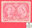 Canada # 53 Scott /Unisafe - MINT NEVER HINGED VF - 3 Cents - Diamond Jubilee Issue - Neuf  Sans Charnière VF - Nuevos