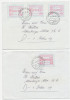 2 Lettres Affr. Avec FRAMA 1983 CAD Hünibach - Automatic Stamps