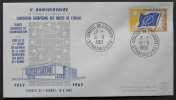 EUROPA - STRASBOURG - CONSEIL DE L EUROPE - EUROPARAT / 1963 OBLITERATION SUR ENVELOPPE ILLUSTREE (ref EUR35) - Storia Postale