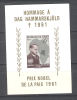 Congo 1962  Hommage à Dag Hammarskjold   Bloc Feuillet  ***  MNH - Autres & Non Classés