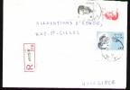 Recommandé De AmpsinA 1991 Vers Liège - Poste Fermée - Briefe U. Dokumente