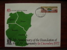 KUT 1972 5th.Anniv Of EAST AFRICAN COMMUNITY  5/- STAMP On FDC. - Kenya, Uganda & Tanzania