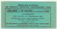 FEDERATION  NATIONALE  DES SYNDICATS  DIOCESAINS  D´ENSEIGNEMENT LIBRE - Altri & Non Classificati