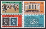 Anguilla - 1980 - London 80, Expo Philatélique - 4v Neufs ** // Mnh - Anguilla (1968-...)