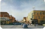 Wetaskwin Alberta Canada, Street Scene Autos, Business District, C1950s Vintage Postcard - Autres & Non Classés