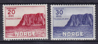 Norway 1938 Mi. 198-99 Fremdenverkehr 2. Nordkap-Ausgabe Complete Set MH* - Neufs