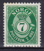 Norway 1941 Mi. 219      7 Ø Posthorn MH* - Ongebruikt