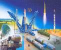 Russia 2007 50th Anniversary Cosmodrome Pleseck Platform Truck Rocket Space Sciences S/S Stamp MNH Michel BL103 - LKW