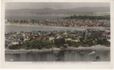 Victoria BC Canada, Gonzales Bay, Ross Bay, James Bay, Aerial View Of Town C1940s Vintage Real Photo Postcard - Victoria