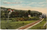 Lingley Station NB New Brunswick Canada, St. John River Train Station Railroad, C1910s Vintage Postcard - Other & Unclassified