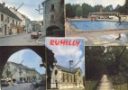 RUMILLY  Haute Savoie 74 : La Mairie Piscine Arcades Pont Branlant Notre Dame De L'Aumône Commerce L'Economique - Rumilly