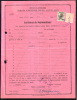 FISCAUX REVENUE COMUNAL TAX STAMPS ORADEA,1946 RARE ON  DOCUMENT   - ROMANIA. - Fiscale Zegels