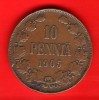 **** FINLANDE - FINLAND - 10 PENNIA 1905 - NICHOLAS II **** EN ACHAT IMMEDIAT - Finlandia