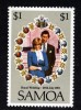 SAMOA - 1981 ROYAL WEDDING $1 FINE MNH ** - Samoa (Staat)