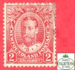 Canada  Newfoundland # 105 Scott /Unisafe - O - 2 Cents - King George V - Dated 1911 - 1908-1947