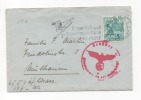 Delcampe - Lot 709: 14.01.1942 Cachet Rouge De Censure Pour La France, Flamme Sports D'hiver - Ski