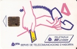 AND-006 TARJETA DE ANDORRA LOGO VENTA SERIE 39958 - Andorre