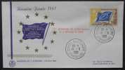 PARLEMENT - CONSEIL  - EUROPA / 1961 OBLITERATION SUR ENVELOPPE ILLUSTREE (ref EUR75) - Brieven & Documenten