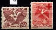 CS 1949 Mi 599-600 ** Yt 521-522, Red Cross - Neufs