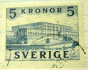 Sweden 1941 Royal Palace, Stockholm 5kr - Used - Usati