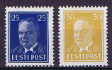 Estland: 1938  Michel Nr 135+36, MH/Neuf* - Estonie