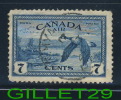 CANADA STAMP - AIR MAIL - CANADA GEESE NEAR SUDBURY,ONTARIO - SCOTT C9, 0.07ç, 1946, DEEP BLUE - USED - - Airmail