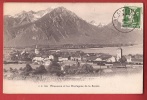 X0507 Villeneuve Montagnes De Savoie.Cachet Frontal Saint-Gingolph 1912 + 2 Timbres à Percevoir Pour Paris Jullien 584 - Villeneuve