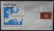 NEVERS - CHANT CHORAL -  EUROPA / 1964 OBLITERATION SUR ENVELOPPE ILLUSTREE (ref EUR122) - Cartas & Documentos