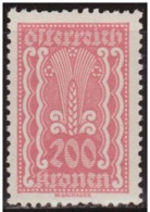 Austria 1922 Scott 273 Sello * Simbolos De La Agricultura Michel 383 Yvert 276 Stamps Timbre Autriche Briefmarke - Neufs