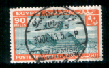 EGYPT / 1933 / AIRMAIL / AIRPLANE / HANDLEY PAGE H.P.42 / POST MARK / GHAZL MISR ; MAHALLA  EL-KOBRA / VF USED . - Used Stamps