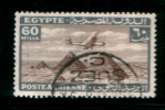 EGYPT / 1933 / AIRMAIL / AIRPLANE / HANDLEY PAGE H.P.42 OVER PYRAMIDS  / POST MARK / SUEZ / VF USED . - Usati