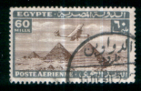 EGYPT / 1933 / AIRMAIL / AIRPLANE / HANDLEY PAGE H.P.42 OVER PYRAMIDS / POST MARK / DAWAWIN / VF USED . - Usati