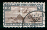 EGYPT / 1933 / AIRMAIL / AIRPLANE / HANDLEY PAGE H.P.42 OVER PYRAMIDS / POST MARK / DAWAWIN / VF USED . - Used Stamps