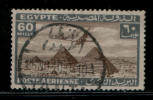 EGYPT / 1933 / AIRMAIL / AIRPLANE / HANDLEY PAGE H.P.42 OVER PYRAMIDS / POST MARK / TANTA / VF USED . - Gebraucht