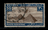 EGYPT / 1933 / AIRMAIL / AIRPLANE / HANDLEY PAGE H.P.42 OVER PYRAMIDS / POST MARK / PORT SAID / VF USED . - Usados