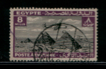 EGYPT / 1933 / AIRMAIL / AIRPLANE / HANDLEY PAGE H.P.42 OVER PYRAMIDS / POST MARK / KAFR EL SHIKH  / VF USED . - Oblitérés